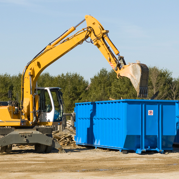 can i choose the location where the residential dumpster will be placed in Caroga New York